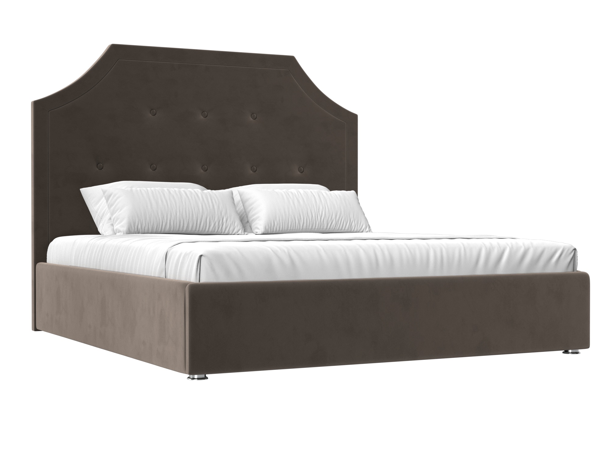 Кровать Кантри (160х200) Коричневый, ЛДСП
