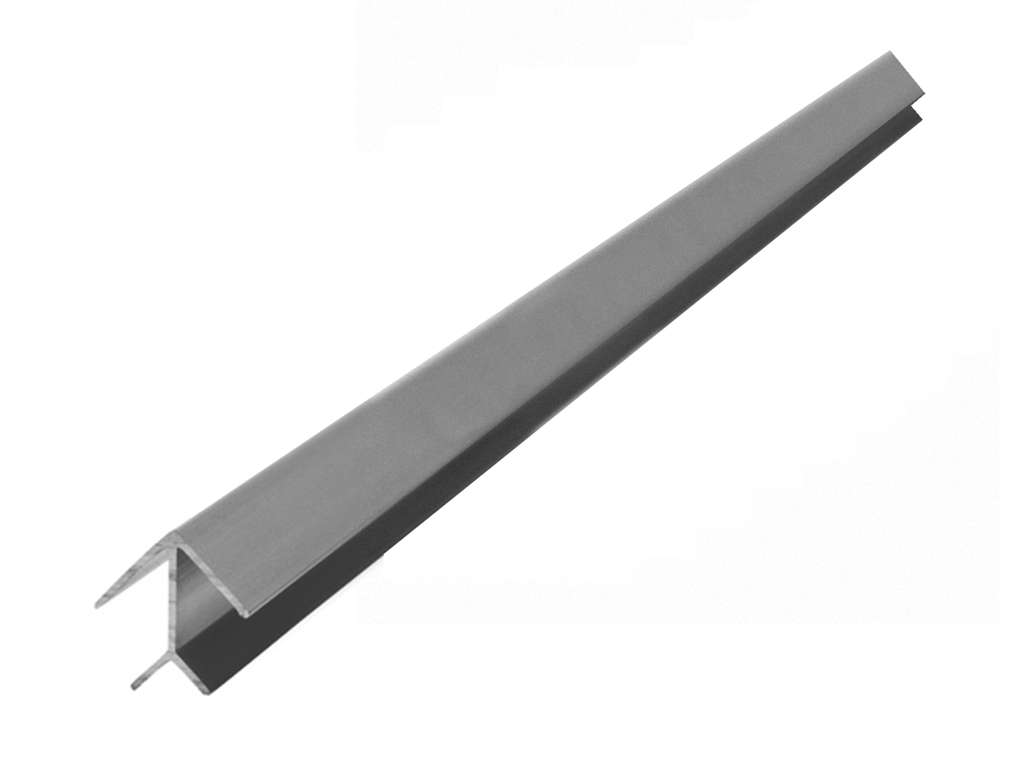 Планка угловая для стеновой панели СТ-46 Серый, Металл планка для стеновой панели щелевая 6 мм