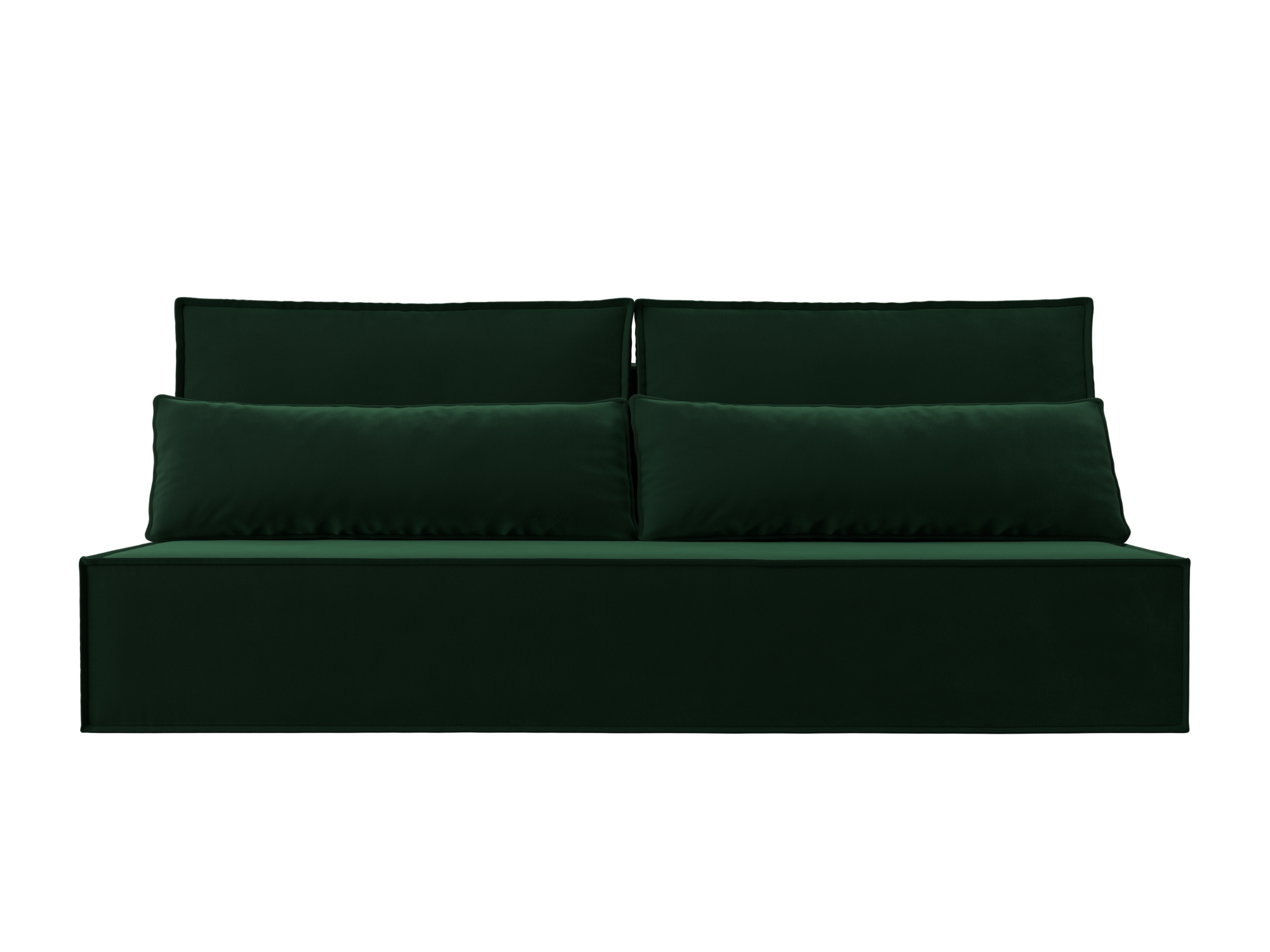 Диван Фабио MebelVia Зеленый, Велюр, ЛДСП, Брус диван прямой ладья фабио fit зеленый