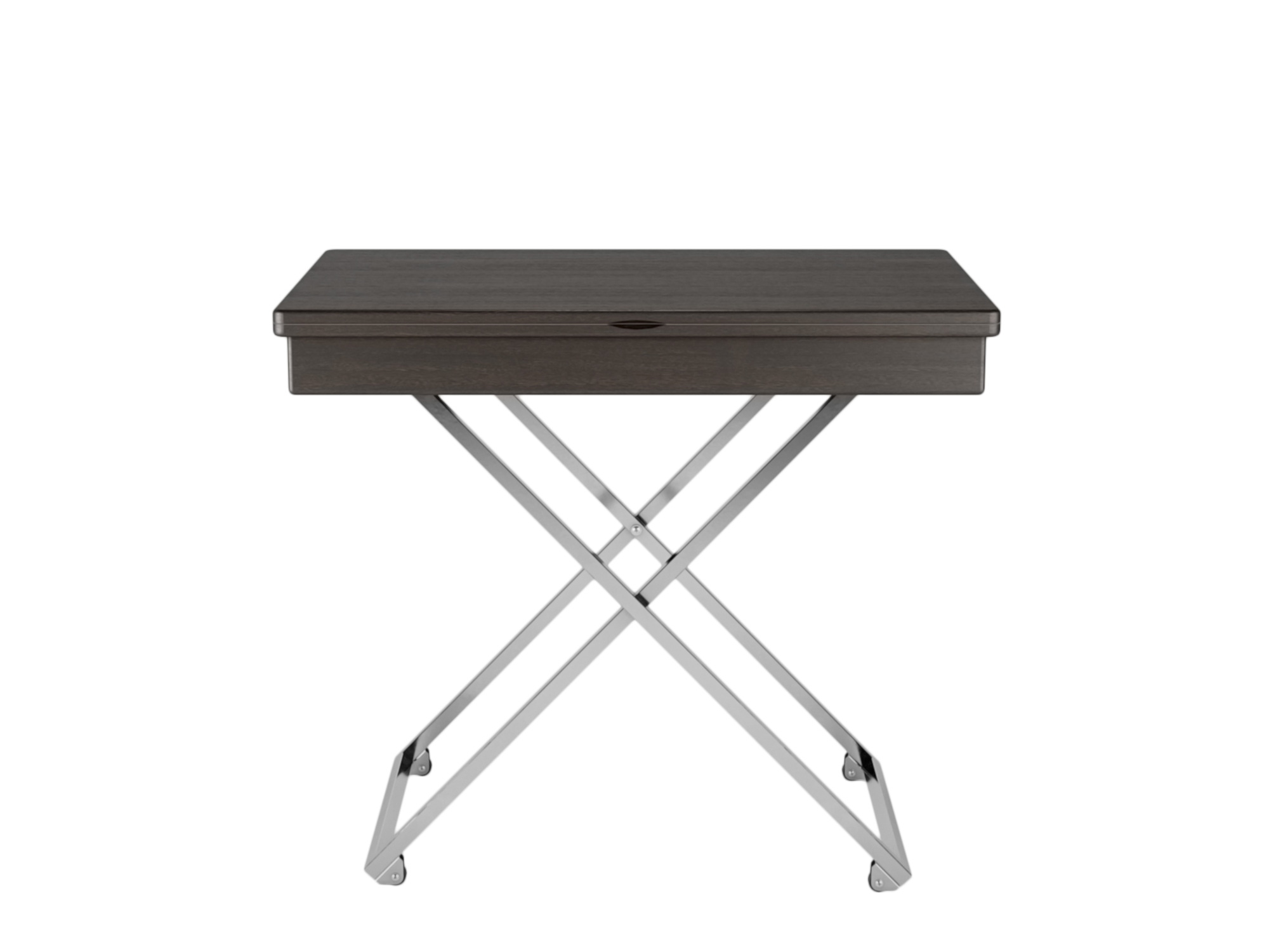Стол трансформируемый с нишей Андрэ Коричневый темный, Белый, ЛМДФ 16 мм стол трансформируемый андрэ коричневый темный белый лмдф 16 мм