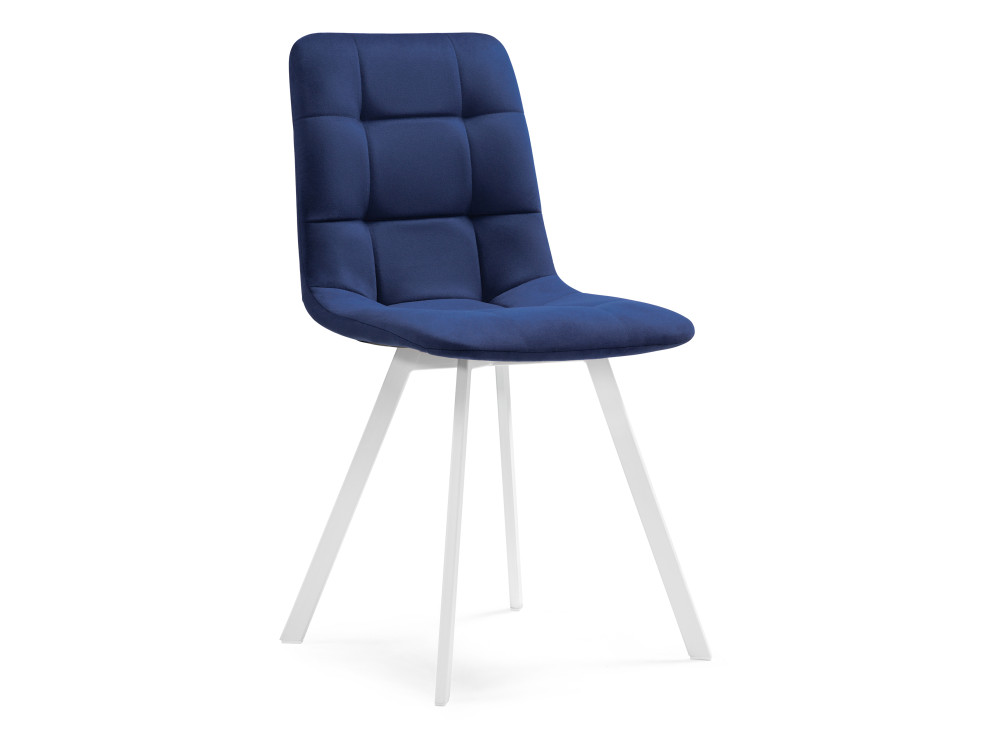 Чилли белый / синий Стул Белый, Окрашенный металл стул kenner 123s синий v16 опоры белые синий металл