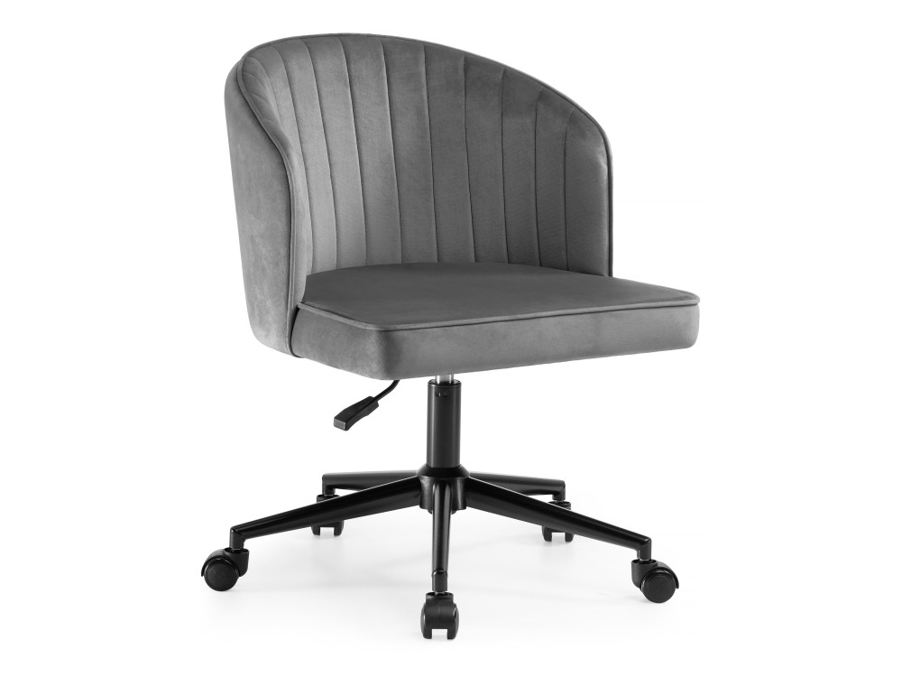 Dani dark gray / black Компьютерное кресло Черный, Металл aragon dark grey компьютерное кресло серый хромированный металл