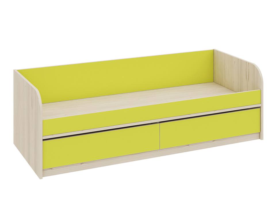 Кровать Аватар (80х200) Лайм, Желтый, Зеленый, Бежевый, ЛДСП шкаф для белья аватар лайм желтый зеленый бежевый лдсп