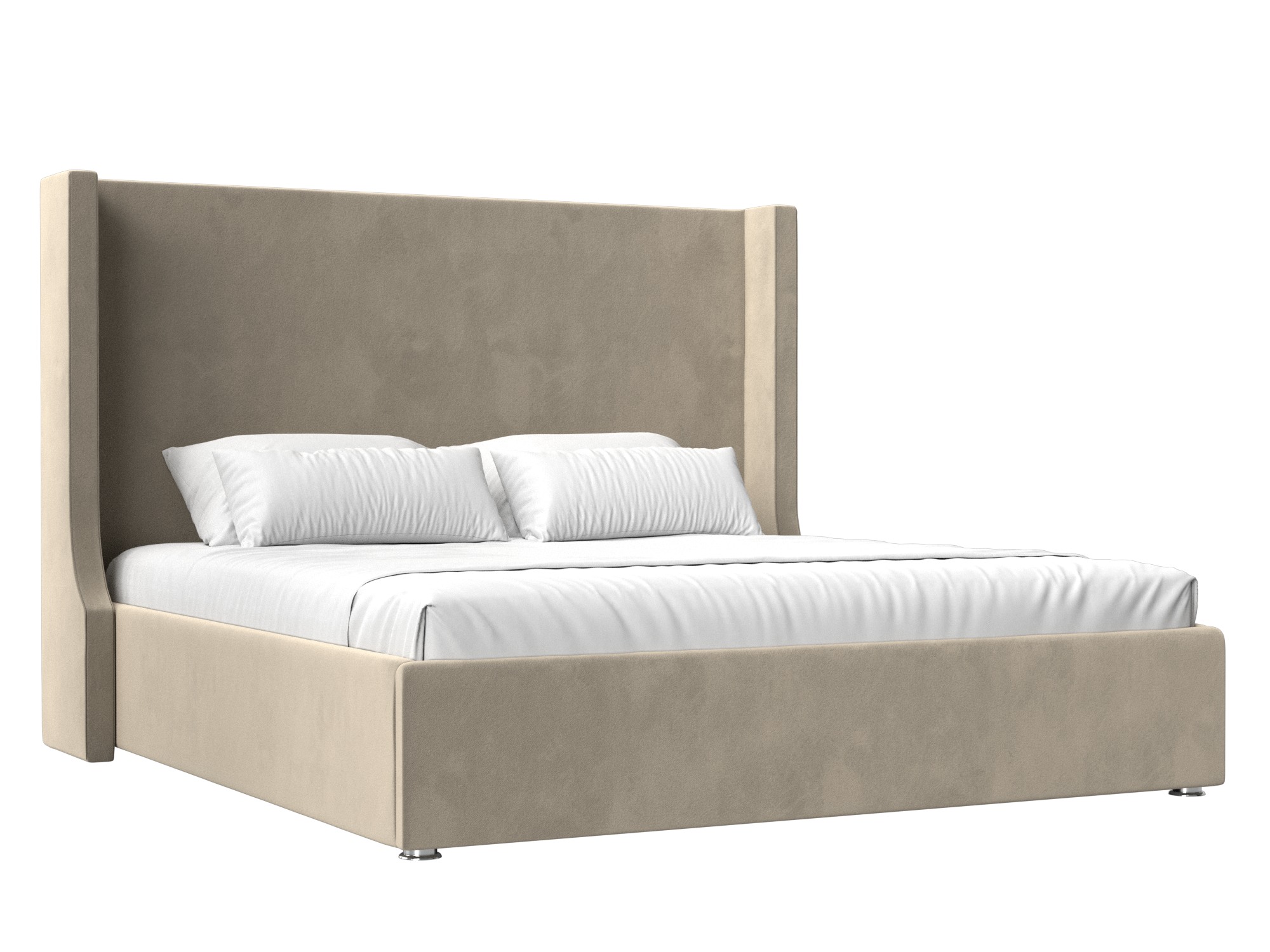 Кровать Ларго (160x200) Бежевый, ЛДСП