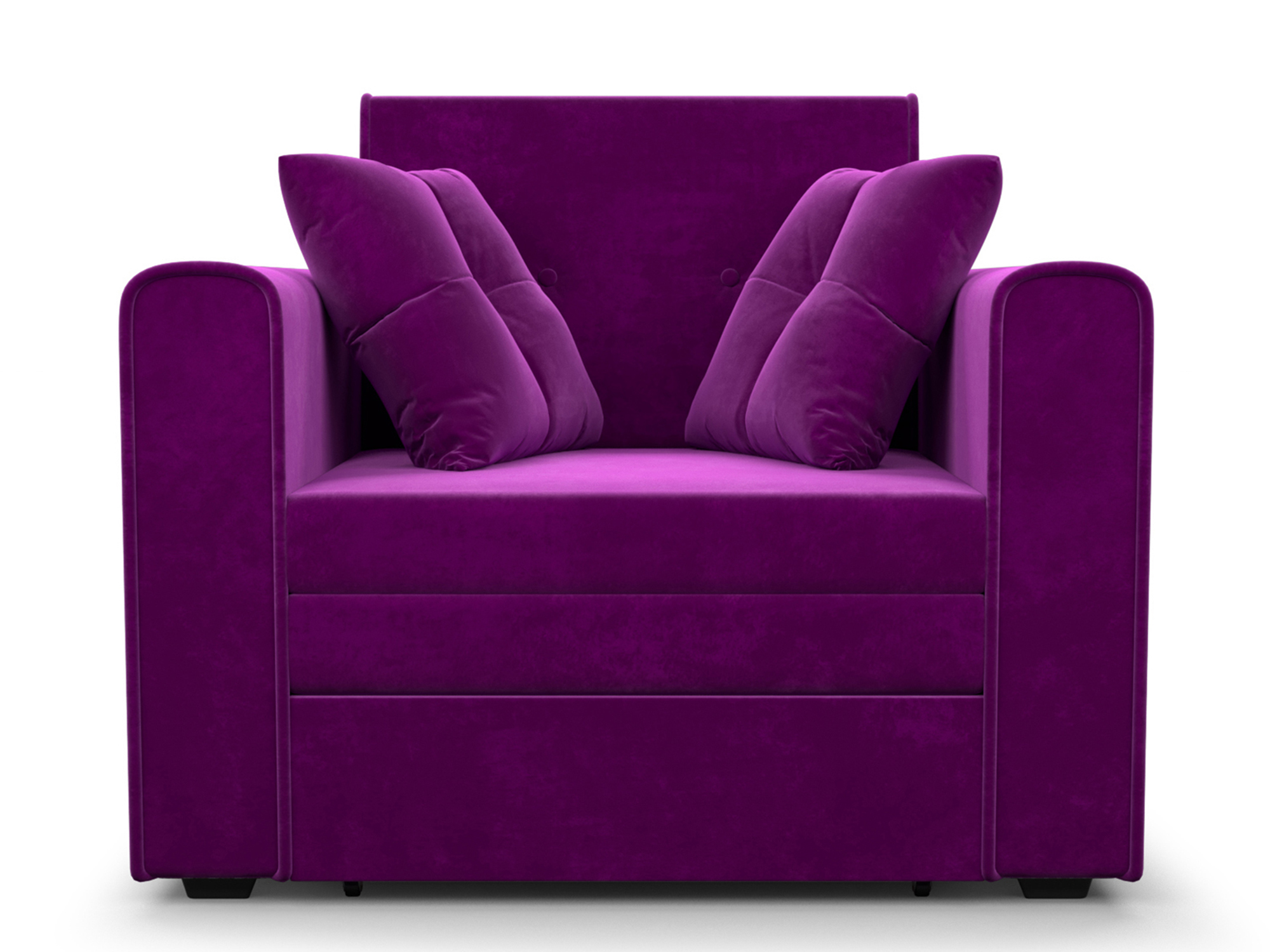 Кресло-кровать Санта MebelVia Фиолетовый, Микровелюр, ДСП, Брус сосны, Фанера кресло кровать малютка 2 mebelvia фиолетовый микровелюр дсп брус сосны фанера