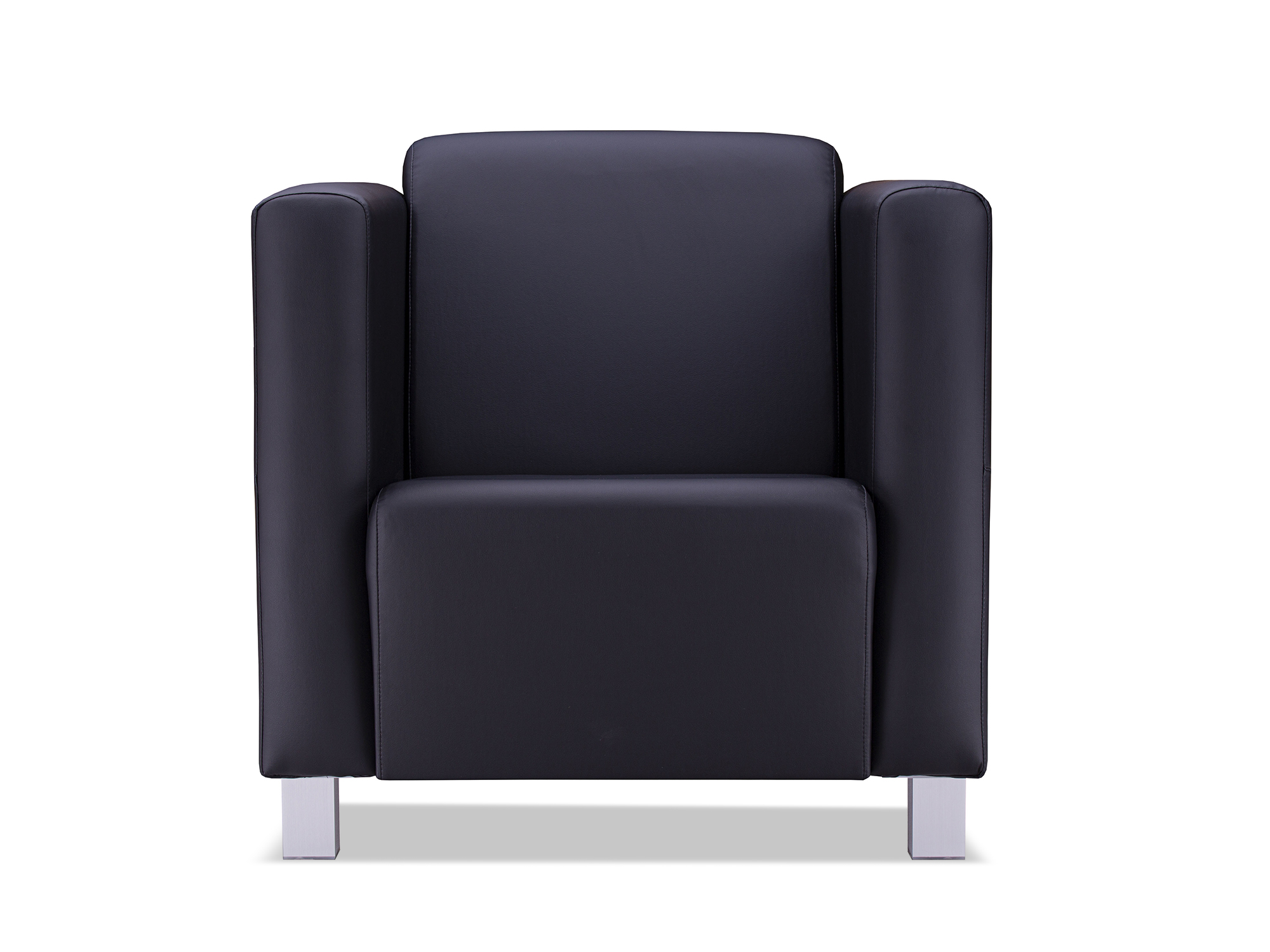 Кресло Милано MebelVia Черный, Искусственная кожа, МДФ кресло квадрато mebelvia голубой искусственная кожа мдф