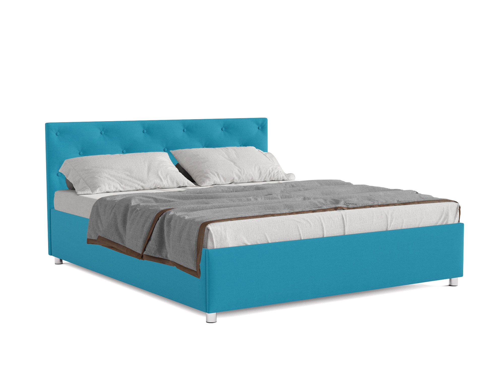 Кровать Классик (140х190) Синий, ДСП, Брус сосны кровать классик 140х190 сине зеленый дсп брус сосны