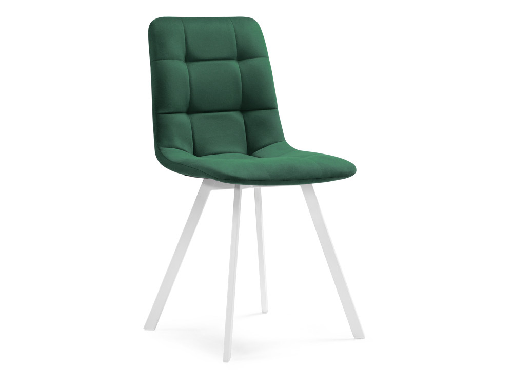 Чилли белый / зеленый Стул Белый, Окрашенный металл чилли велюр зеленый белый стул белый металл