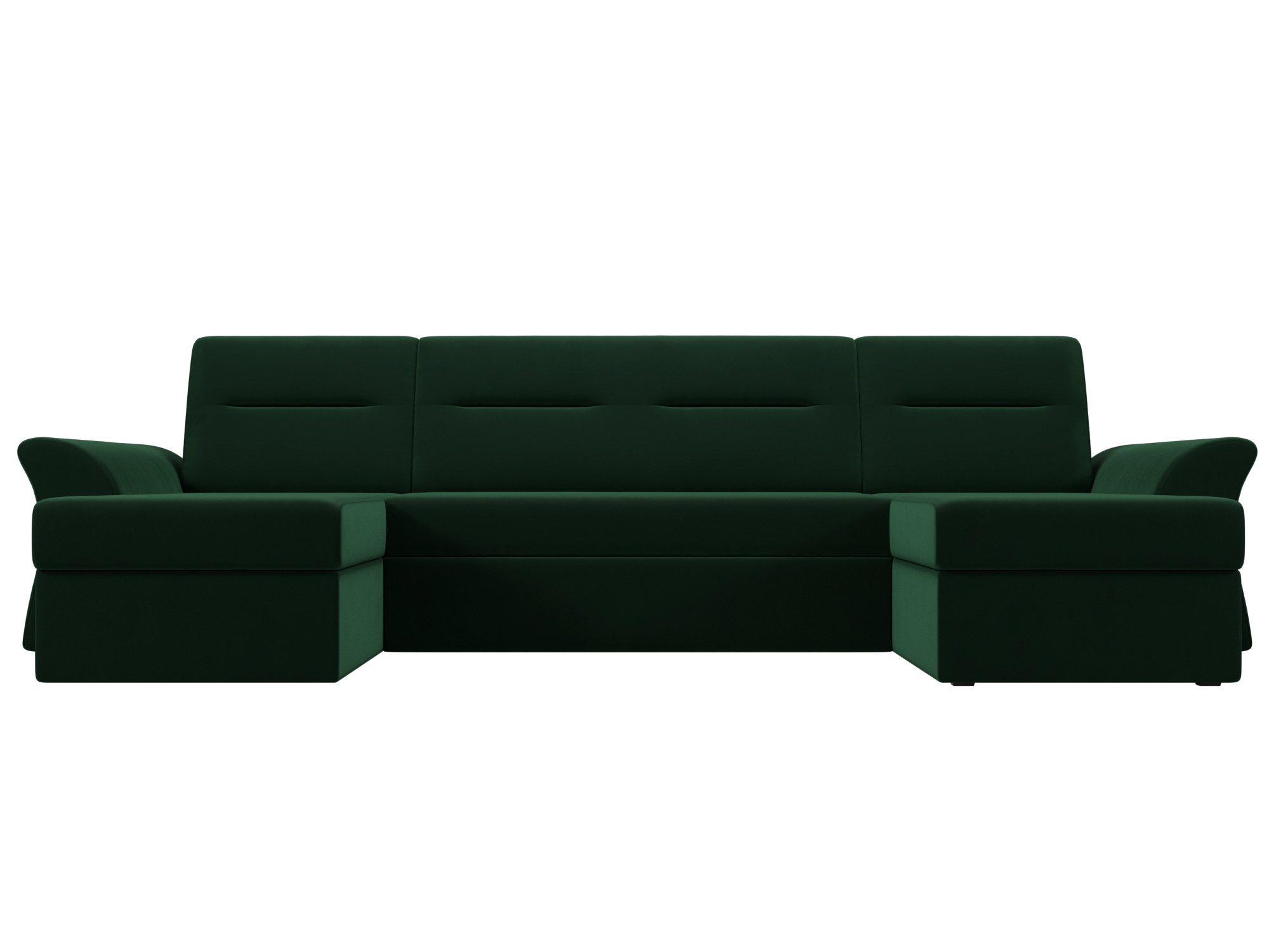 Диван П-образный Клайд П MebelVia Зеленый, Велюр, ЛДСП артмебель п образный диван клайд эко кожа бежевый