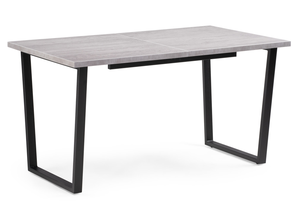 Лота Лофт 140 25 мм бетон / черный матовый Стол деревянный Черный, Металл центавр бетон графит стол деревянный черный металл