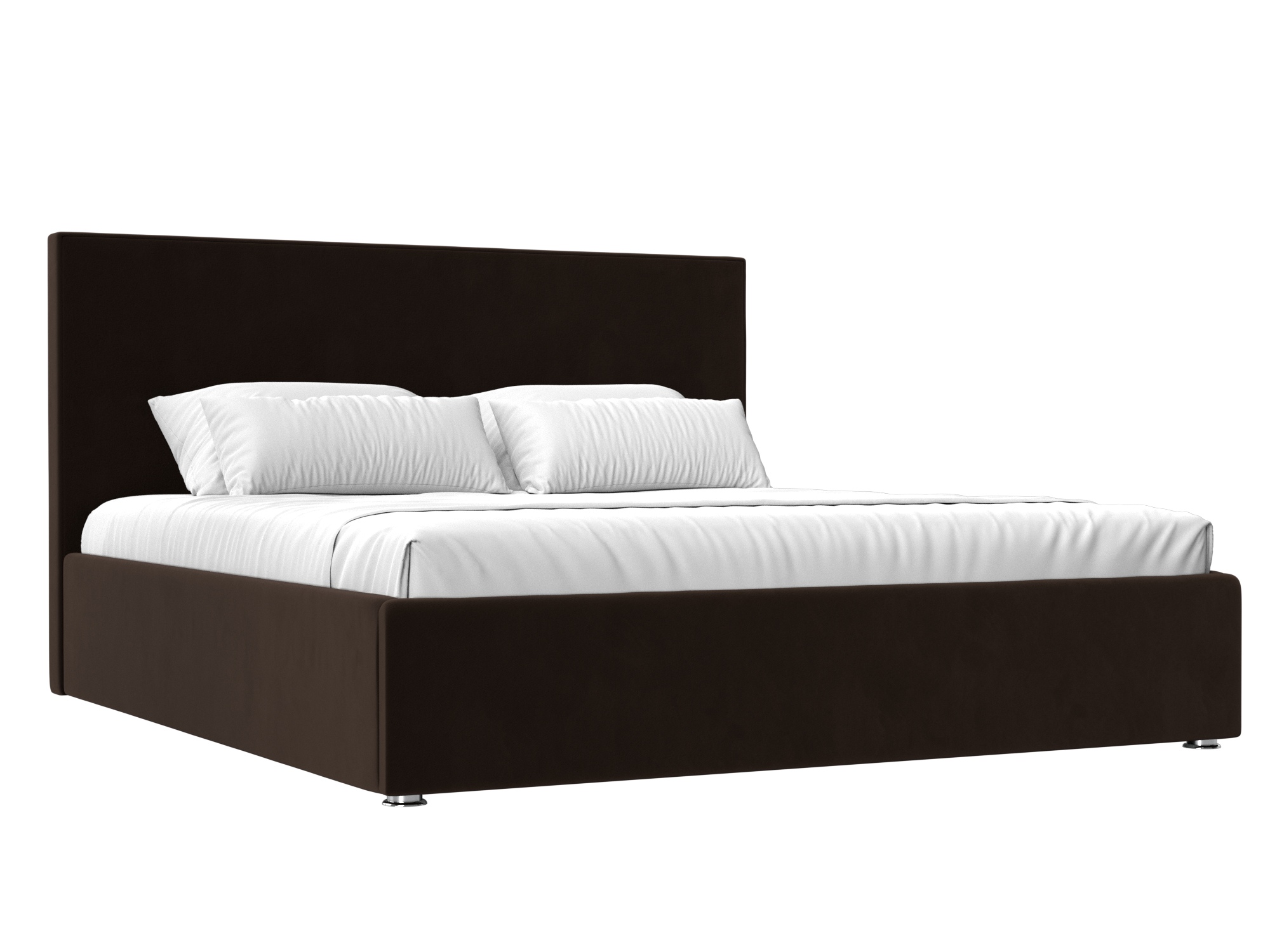 Кровать Кариба (160х200) Коричневый, ЛДСП кровать кариба 180 коричневый экокожа