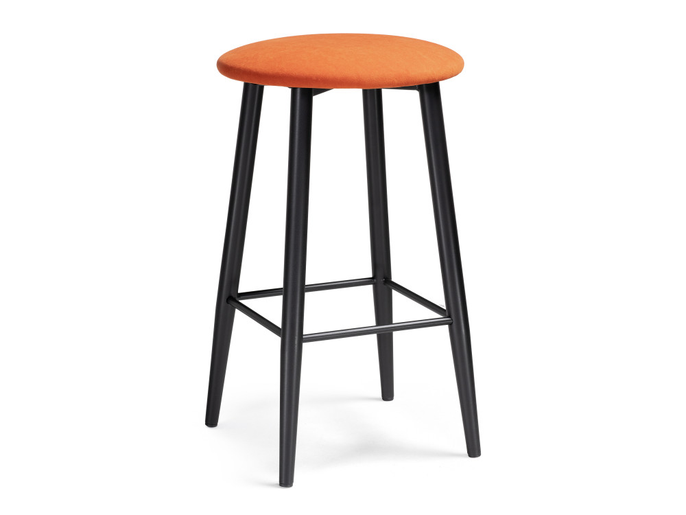 Гангток катания флам / черный матовый Барный стул Черный, Окрашенный металл стул барный оскар велюр оранжевый оренжевый оранжевый