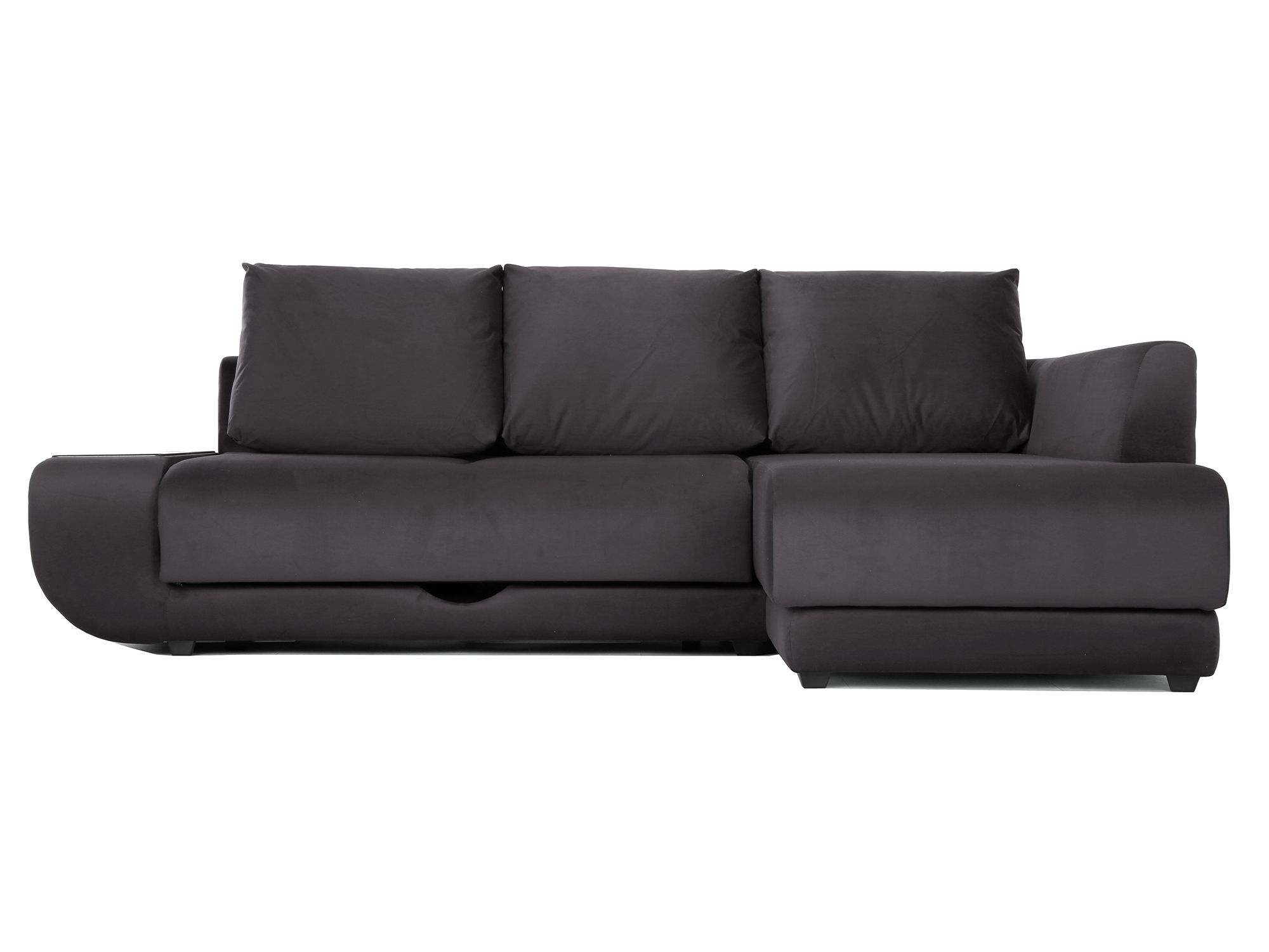угловой диван поло нью йорк правый mebelvia коричневый рогожка экокожа массив дсп лдсп Угловой диван с независимым пружинным блоком Поло LUX НПБ (Нью-Й