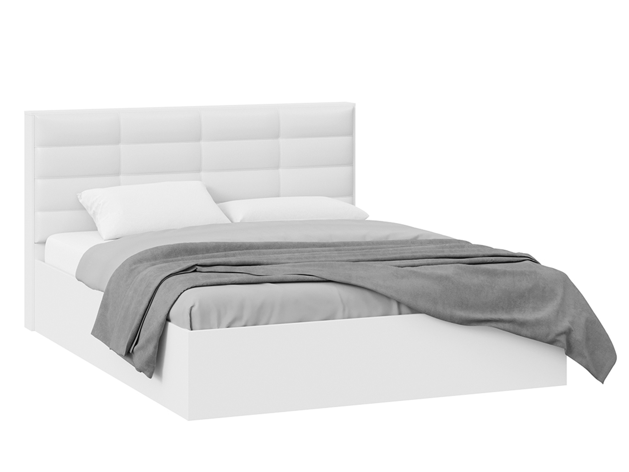  Кровать с подъемным механизмом Агата (160х200) Белый, , ЛДСП