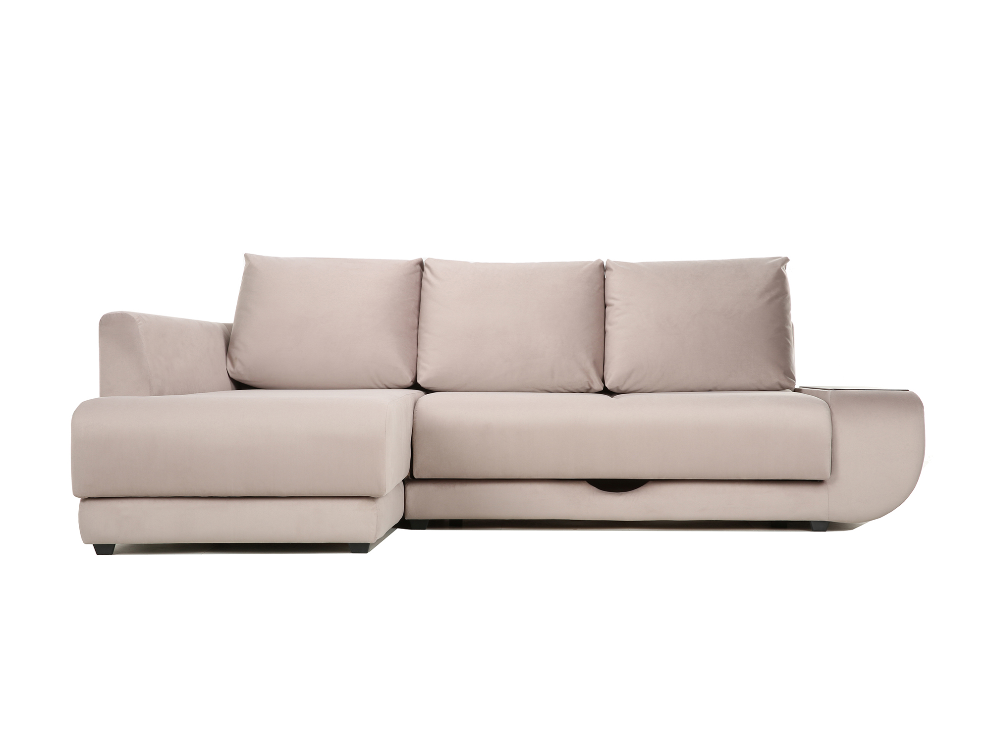 Угловой диван с независимым пружинным блоком Поло LUX НПБ (Нью-Йор угловой диван поло lux нью йорк левый mebelvia бежевый микровелюр лдсп брус фанера