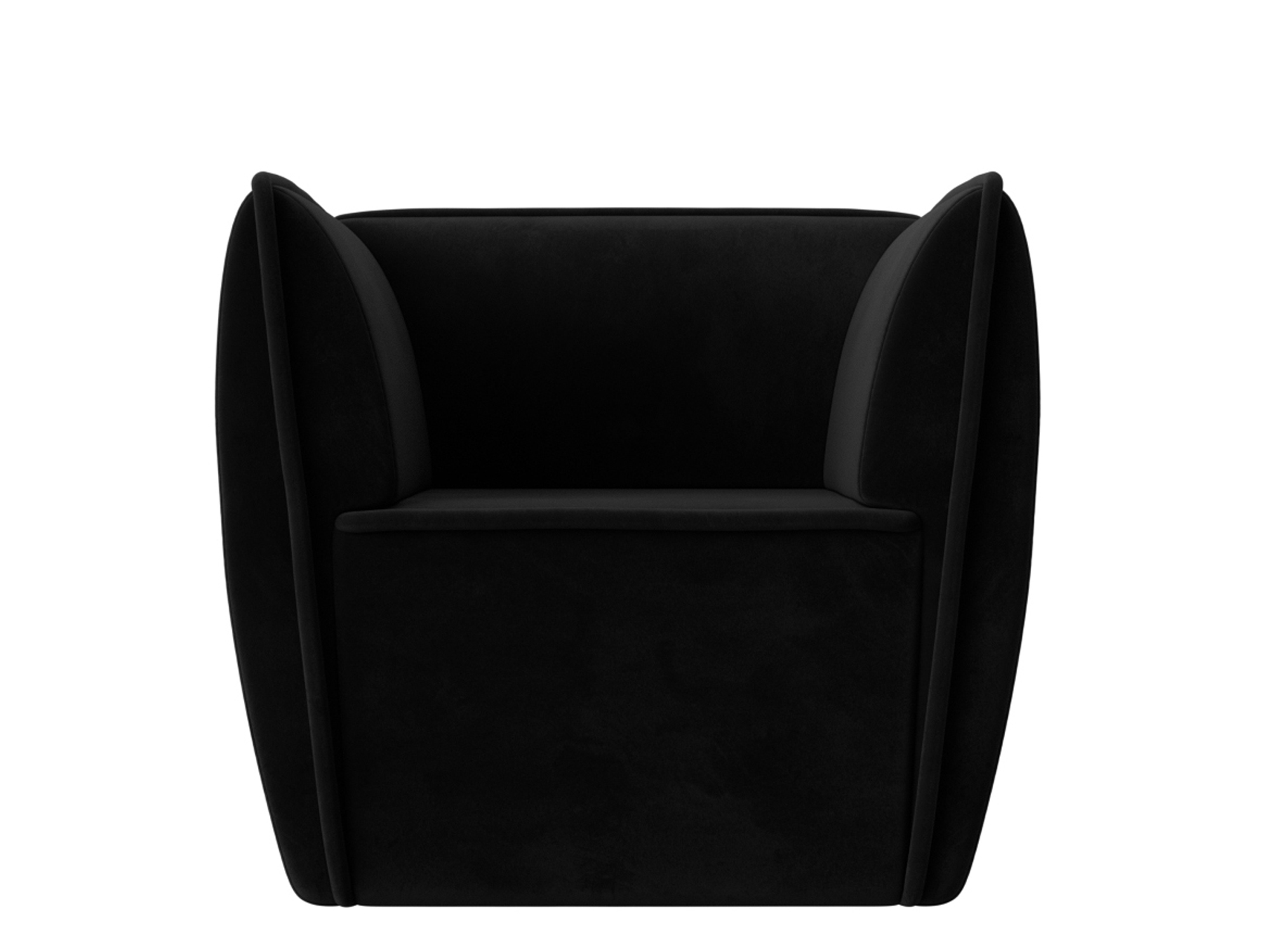 Кресло Бергамо MebelVia Черный, Велюр бергамо плетеный круглый диванный модуль