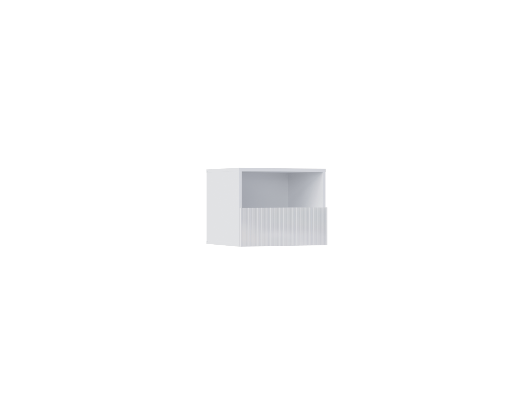 Оливия Тумба навесная №1, 2 шт, (Белый, Белый глянец) Белый, МДФ, ЛДСП оливия тумба навесная 2 белый белый глянец холодный графит мрамор глянец черный мдф лдсп