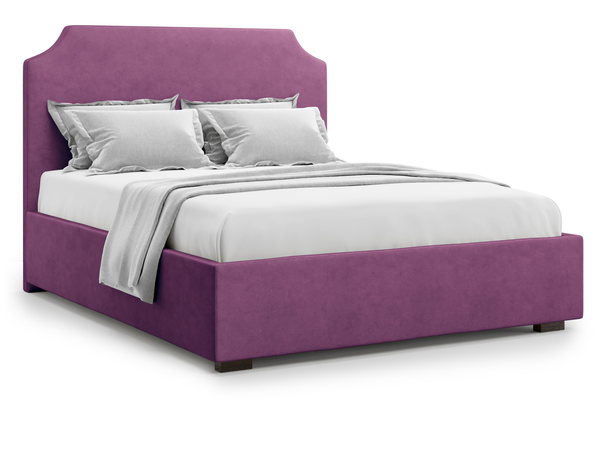 кровать izeo без пм 160х200 серый дсп Кровать Izeo без ПМ (160х200) Фиолетовый, ДСП