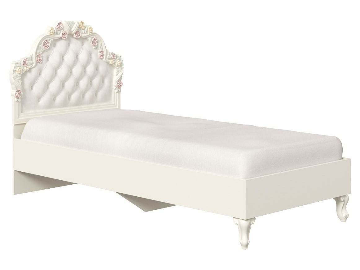 Луиза Кровать односпальная 900 (Алебастр/Шампань) кровать односпальная 900 с пеналом стандарт