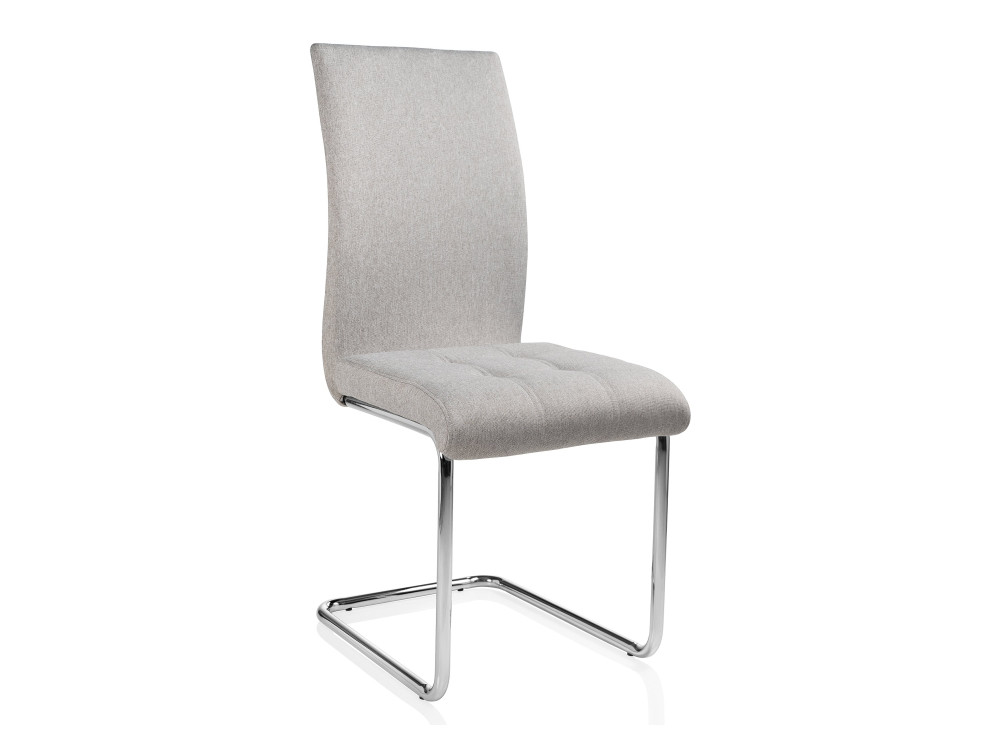 Merano grey fabric Стул Серый, Хромированный металл benza grey fabric стул серый хромированный металл