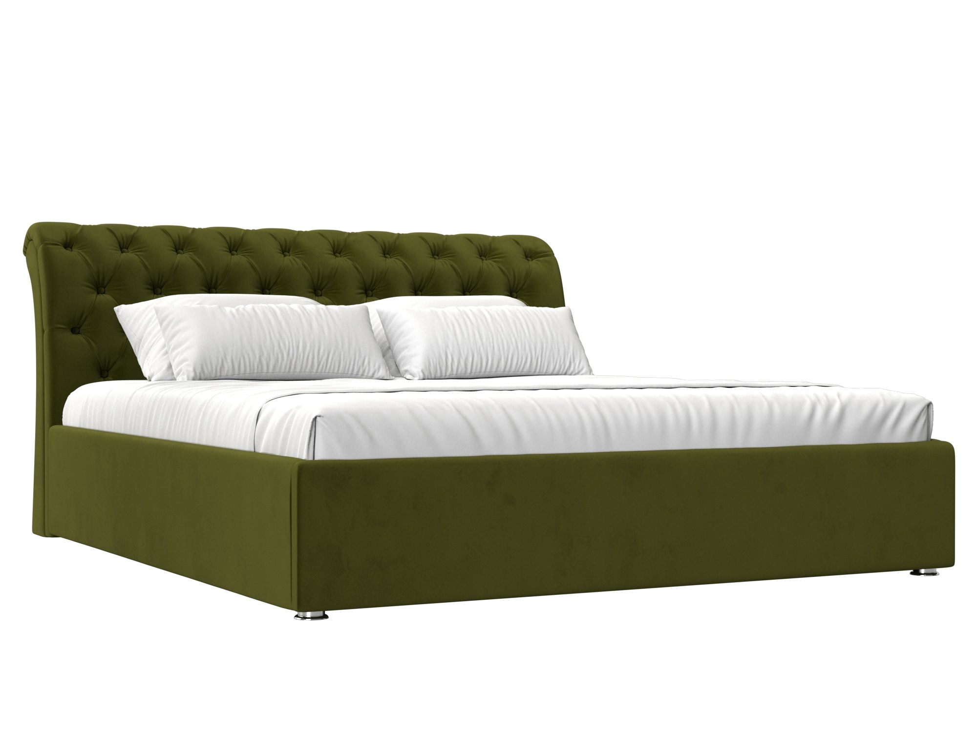 Кровать Сицилия (160х200) Зеленый, ЛДСП кровать артмебель сицилия эко кожа белый