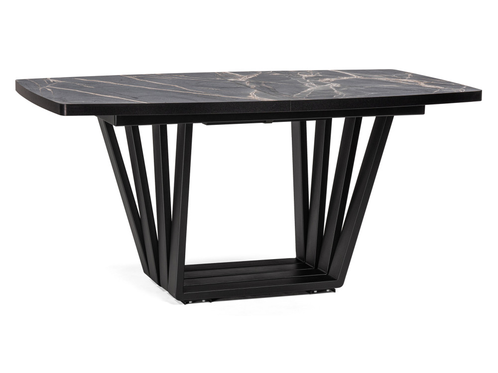 Эудес черный Стол деревянный Черный, Металл selina 80х72 black gold стол деревянный черный металл