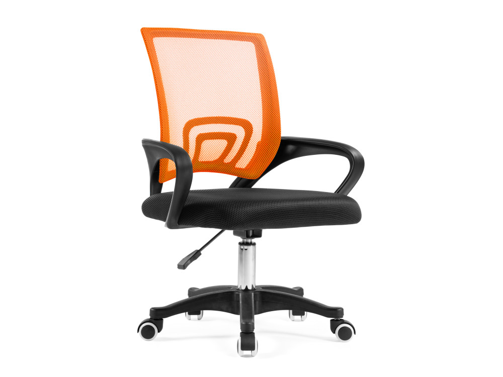Turin black / orange Компьютерное кресло MebelVia Черный, Оранжевый, Ткань, Пластик кресло для геймеров warp sg черный оранжевый