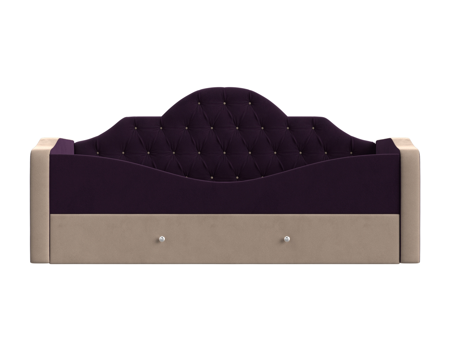 детская кровать скаут бежевый серый лдсп Детская кровать Скаут Фиолетовый, Бежевый, ЛДСП