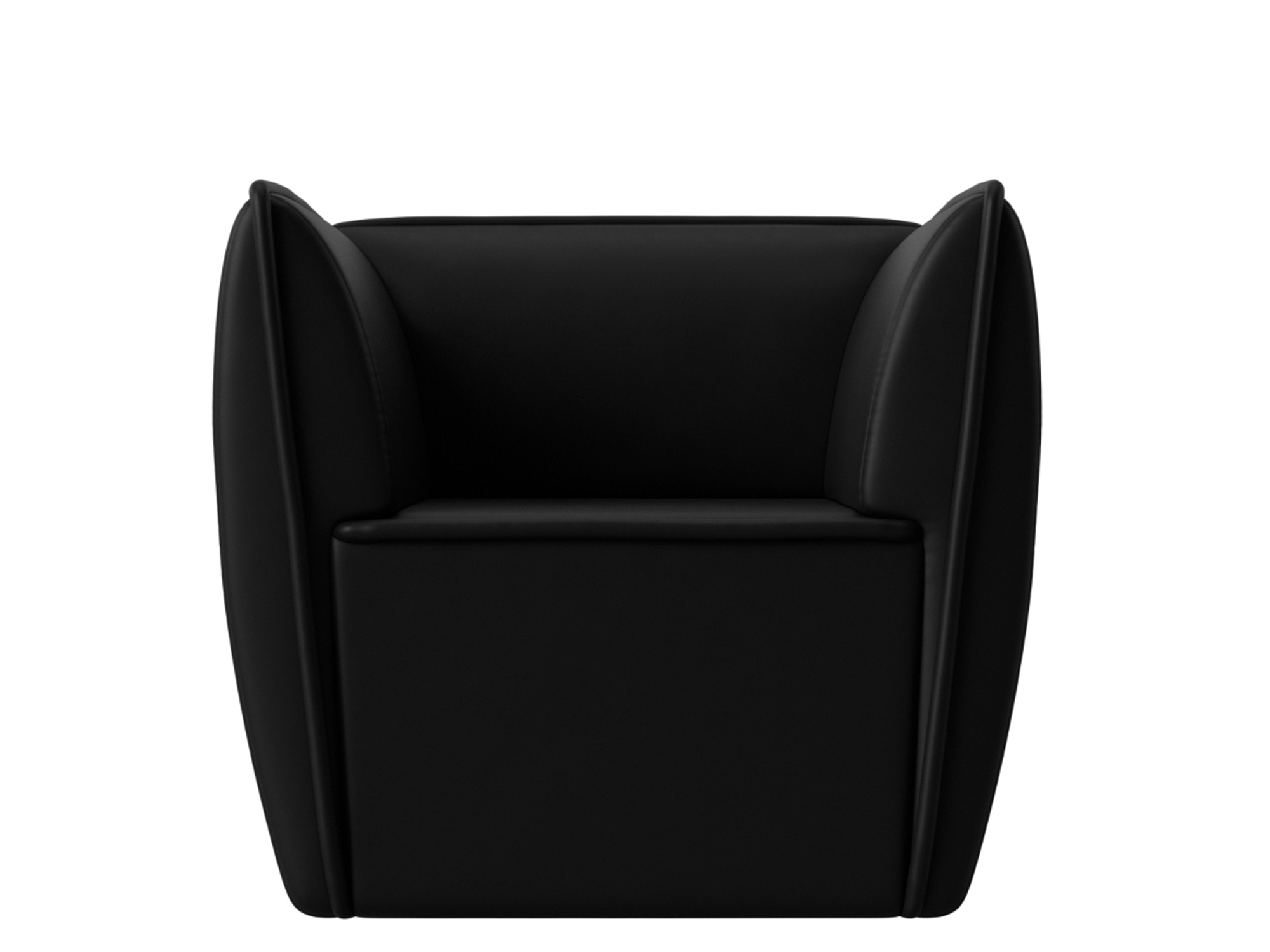 Кресло Бергамо MebelVia Черный, Экокожа кресло keter mallorca 57x58x39 см полипропилен черный