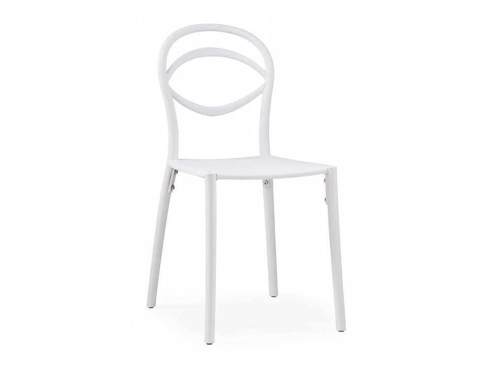 Simple white Пластиковый стул белый, Пластик