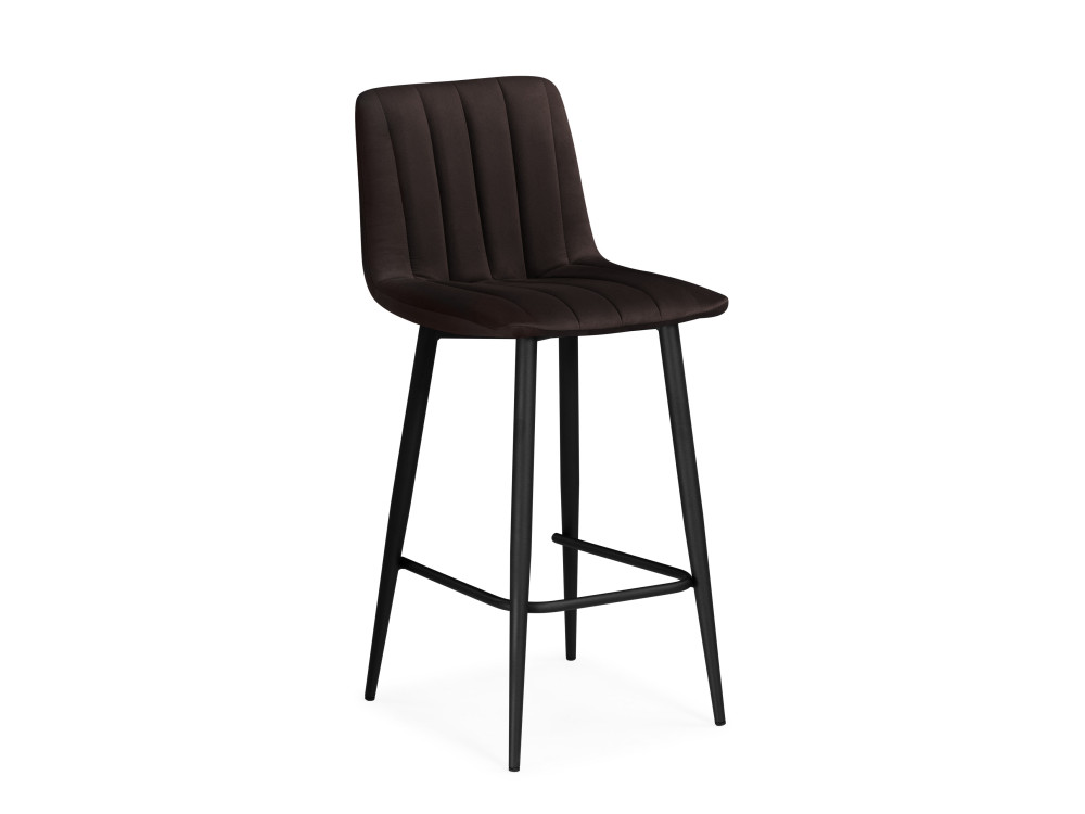 стул tc robocop 57x46x85 см коричневый черный Дани коричневый / черный Барный стул Черный, Металл