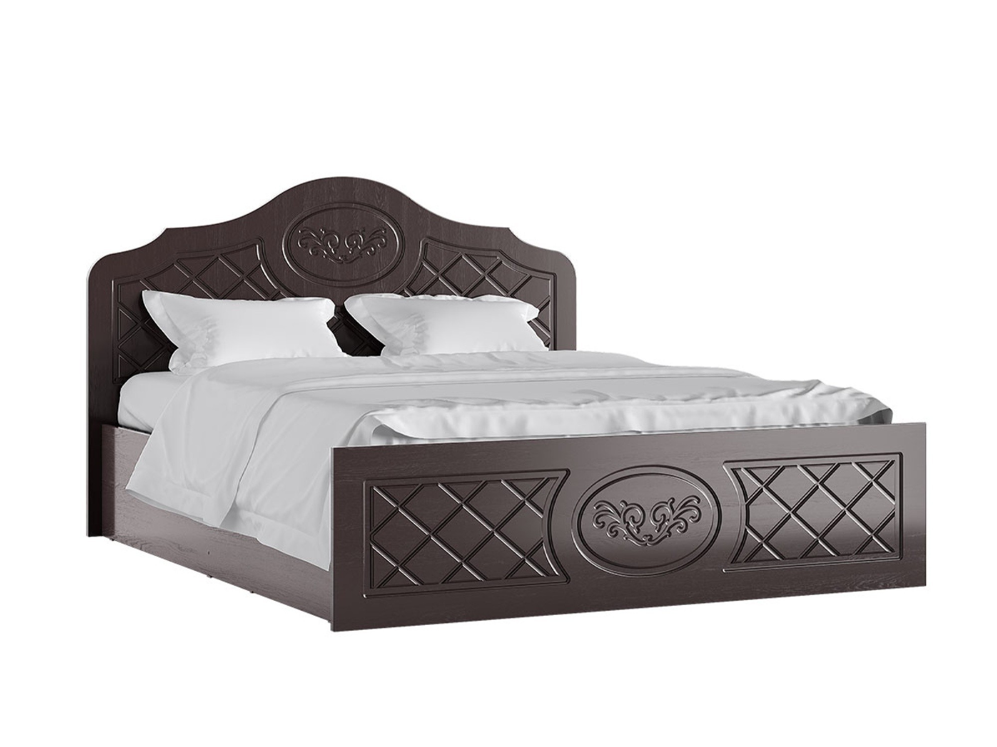 Престиж Кровать 140 (Венге шоколад) Венге шоколад, МДФ, ЛДСП престиж кровать 140 венге шоколад жемчуг белый лдсп