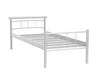 Кровать одинарная 42.25-01 Токио (металл белый) Белый, Металл иоханна 18 90х200 белая кровать белый металл