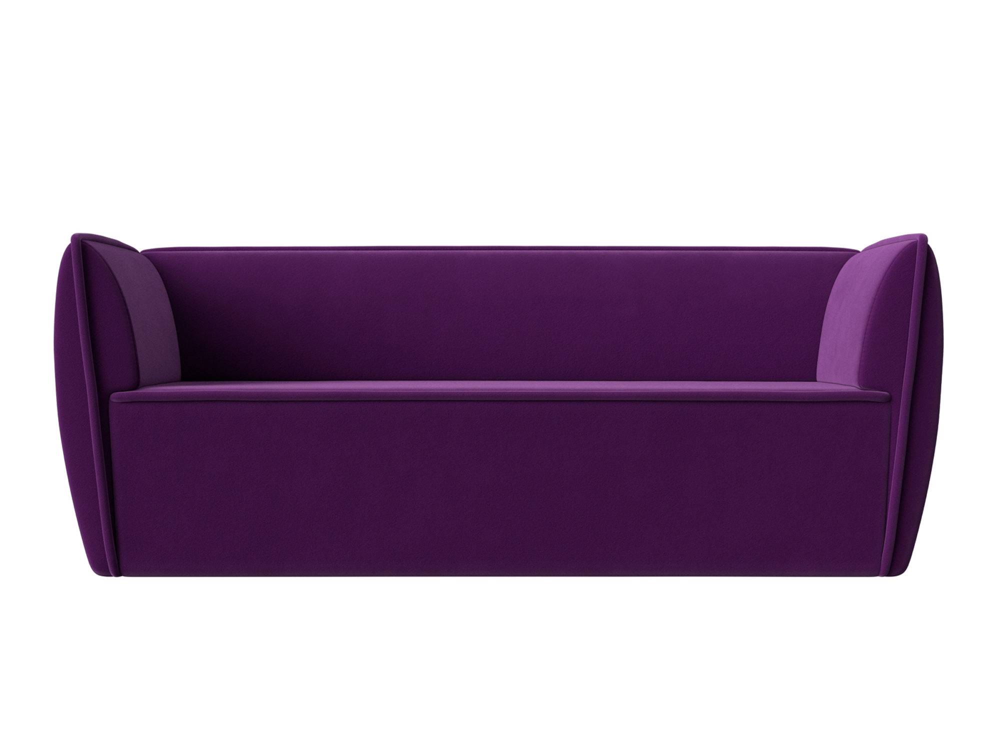 Диван Бергамо 3 MebelVia Фиолетовый, Микровельвет, ЛДСП диван артмебель белла микровельвет фиолетовый