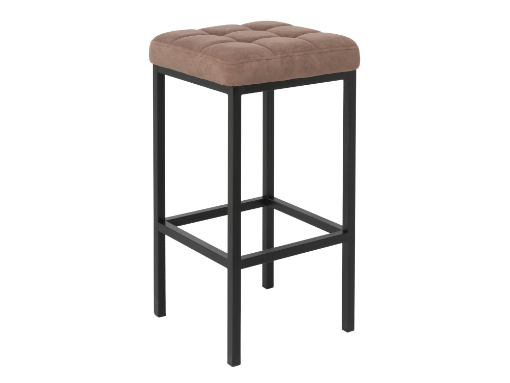 Лофт ткань катания корица / черный матовый Барный стул Черный, Окрашенный металл capri коричневый стул коричневый окрашенный металл