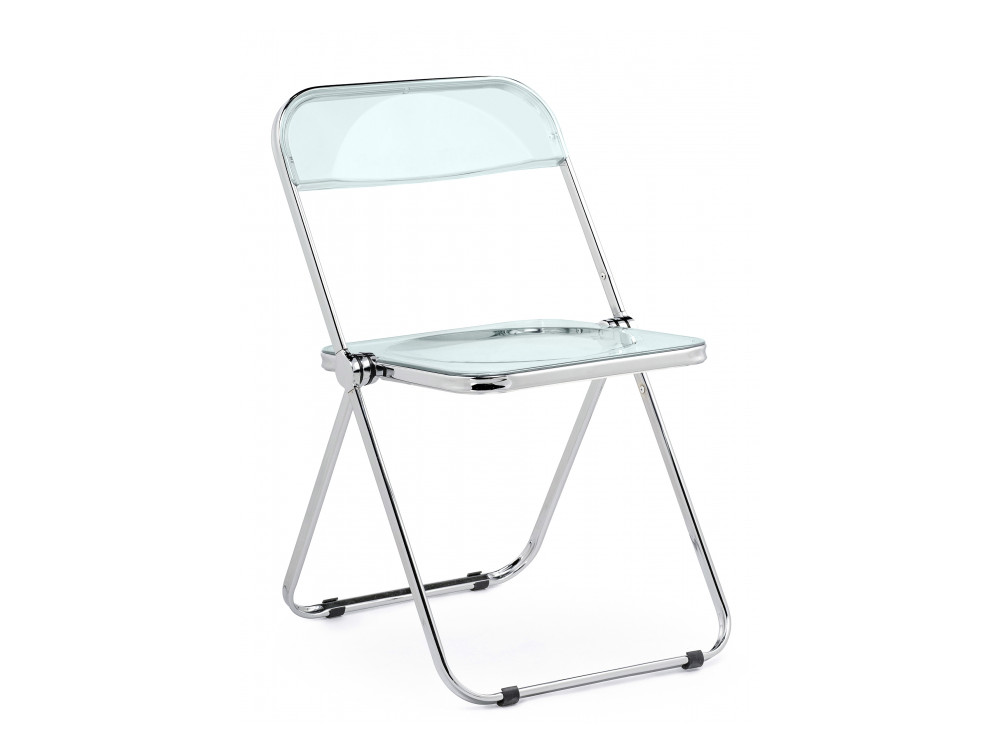 цена Fold складной clear gray-blue Пластиковый стул Прозрачный, Металл