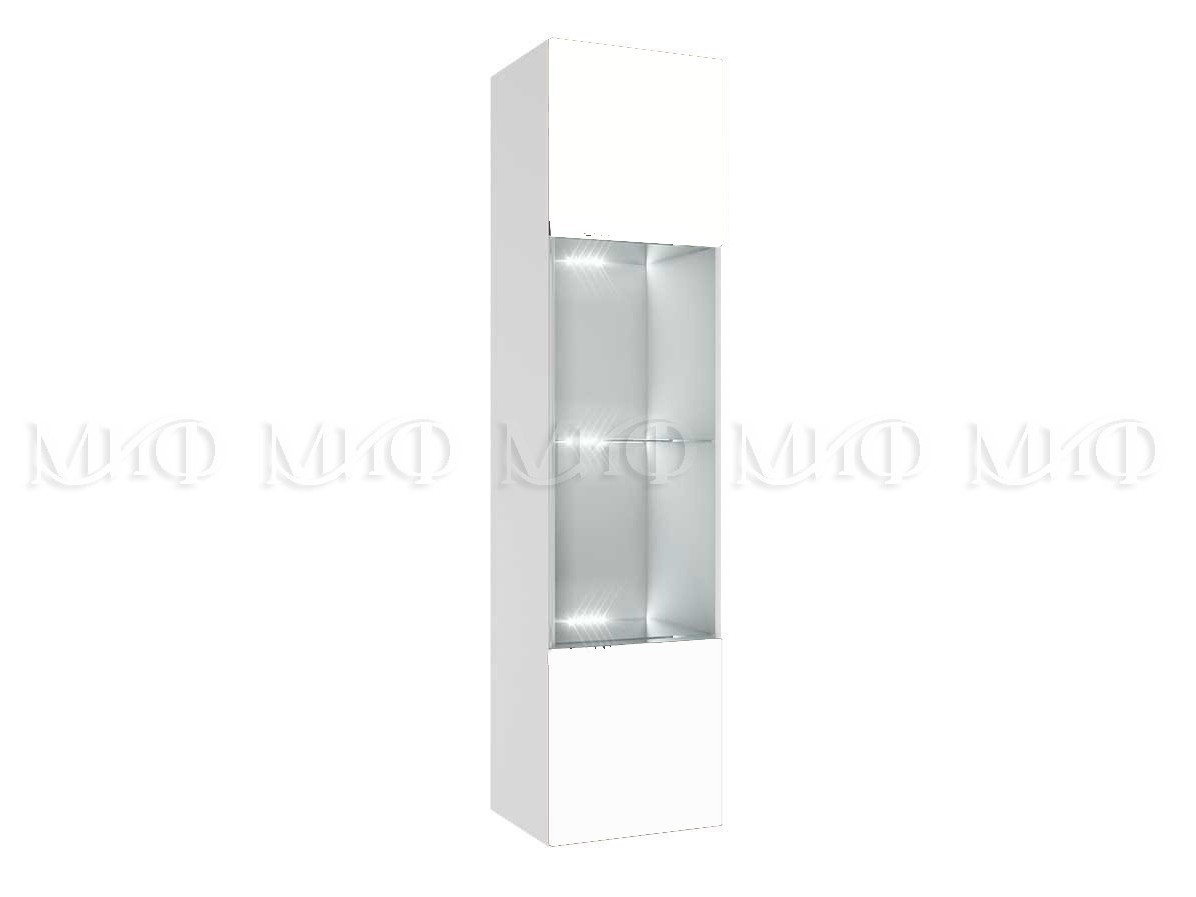Флорис ШК-004 Шкаф-витрина однодверный, белый МДФ, ЛДСП шкаф однодверный бэлла шк 2
