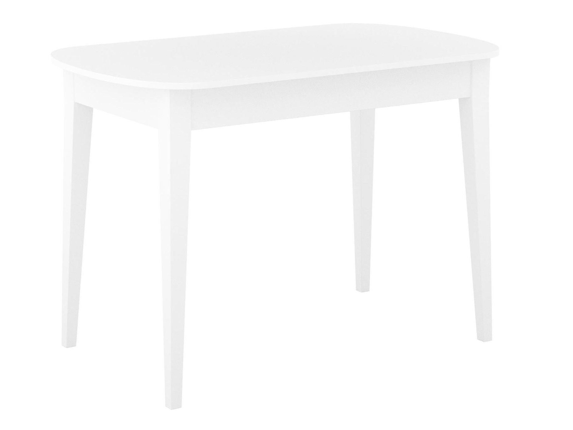 Стол DikLine M130 белый/стекло белое сатин optiwhite/опоры MM белые Белый, Стекло стол dikline vs140 стекло белое белый cтекло белое стекло