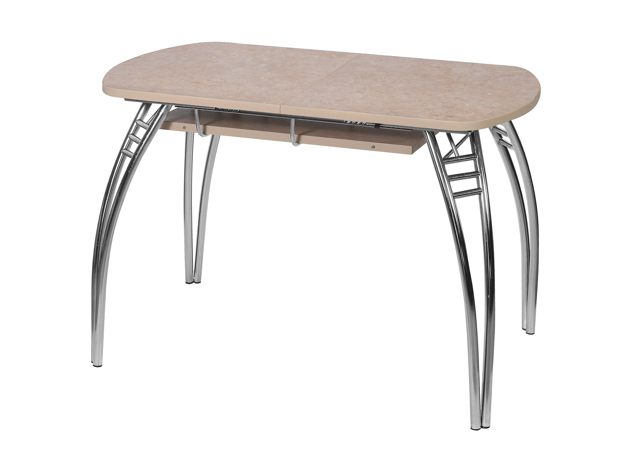 Стол раздвижной Паук Серый, Сталь хромированная стол раздвижной париж т3