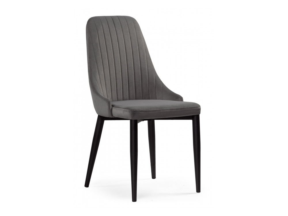 Kora dark gray / black Стул Черный, Окрашенный металл kora white beige стул белый окрашенный металл