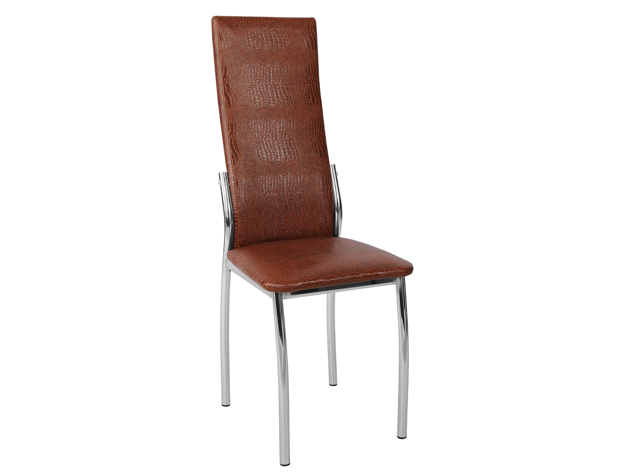 Стул Лорд Кайман коричневый, Сталь хромированная стул первый мебельный лорд