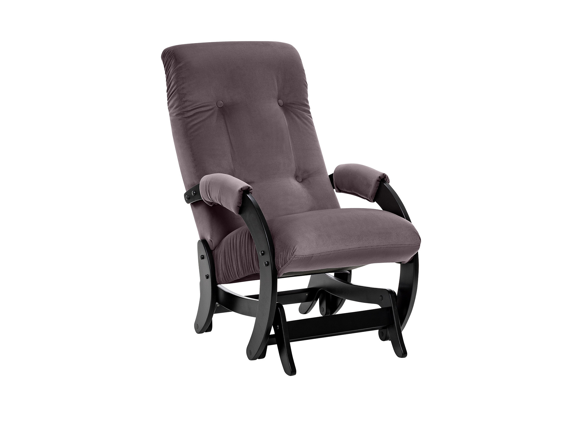 Кресло-качалка Модель 68 (Leset Футура) Венге, ткань V 19 MebelVia V19 коричнево-красный, Ткань Велюр, Фанера, шпон, лак