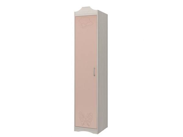 Шкаф-колонка для одежды Флауэ Розовый, Белый, МДФ, ЛДСП детская флауэ розовый белый кдсп мдф лдсп