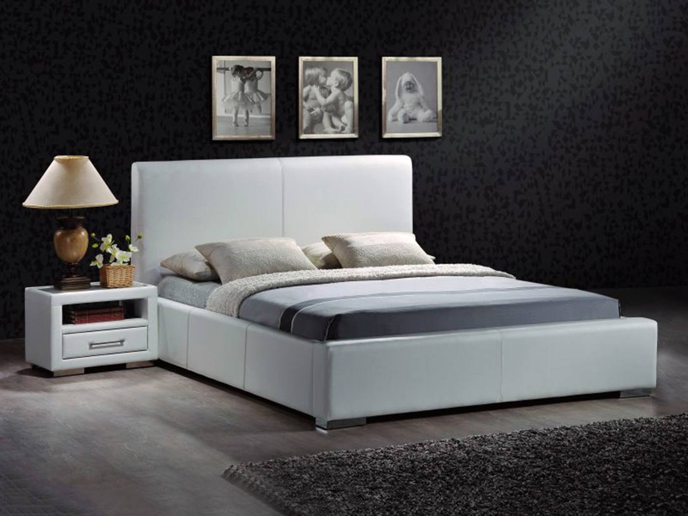 Кровать Стелла (160х200) Белый, ЛДСП, Фанера кровать фасмер 160х200 белый лдсп фанера