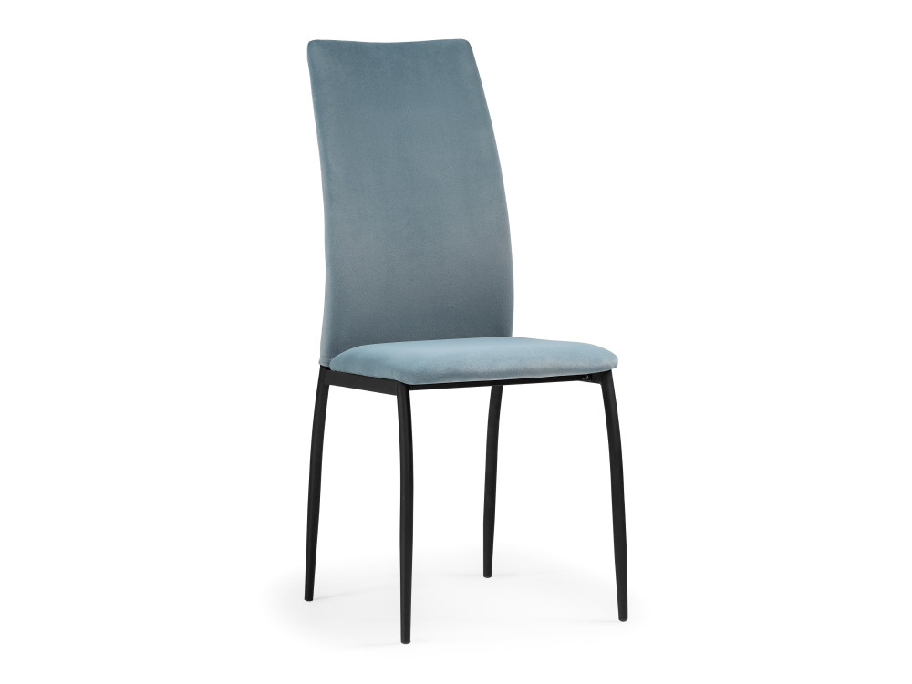 Tod light blue / black Стул Черный, Металл konfi blue white стул голубой пластик