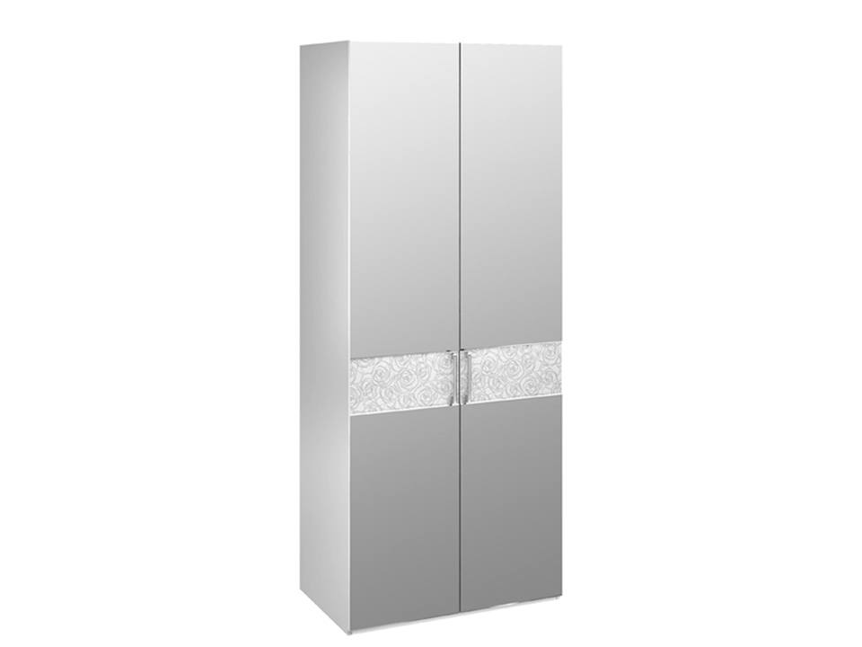 Шкаф для одежды Амели с зеркалами Белый, Зеркало, ЛДСП