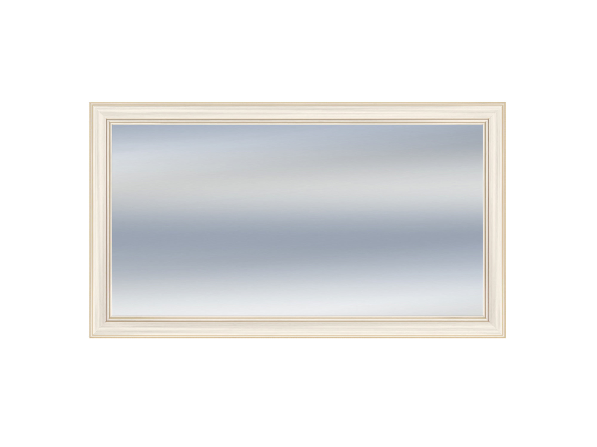 Зеркало навесное Сиена бодега белый (патина «золото»), Белый, МДФ, ЛДСП
