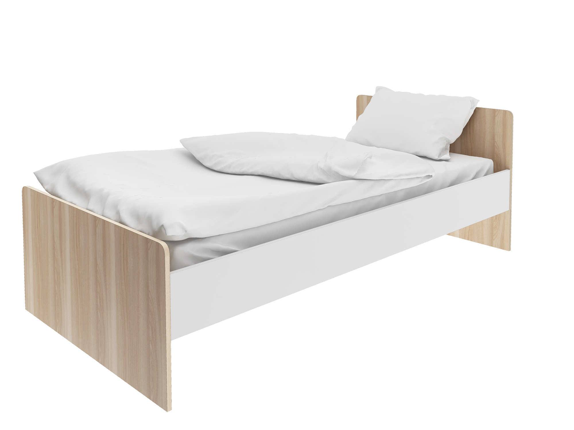 Кровать Умка (90х190) Белый, ЛДСП кровать с ящиками принцесса 5 90х190 бежевый лдсп