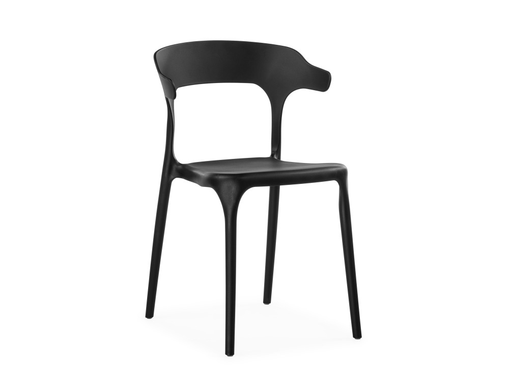 келми 1 черный черный стул черный пластик Vite black Стул Черный, Пластик