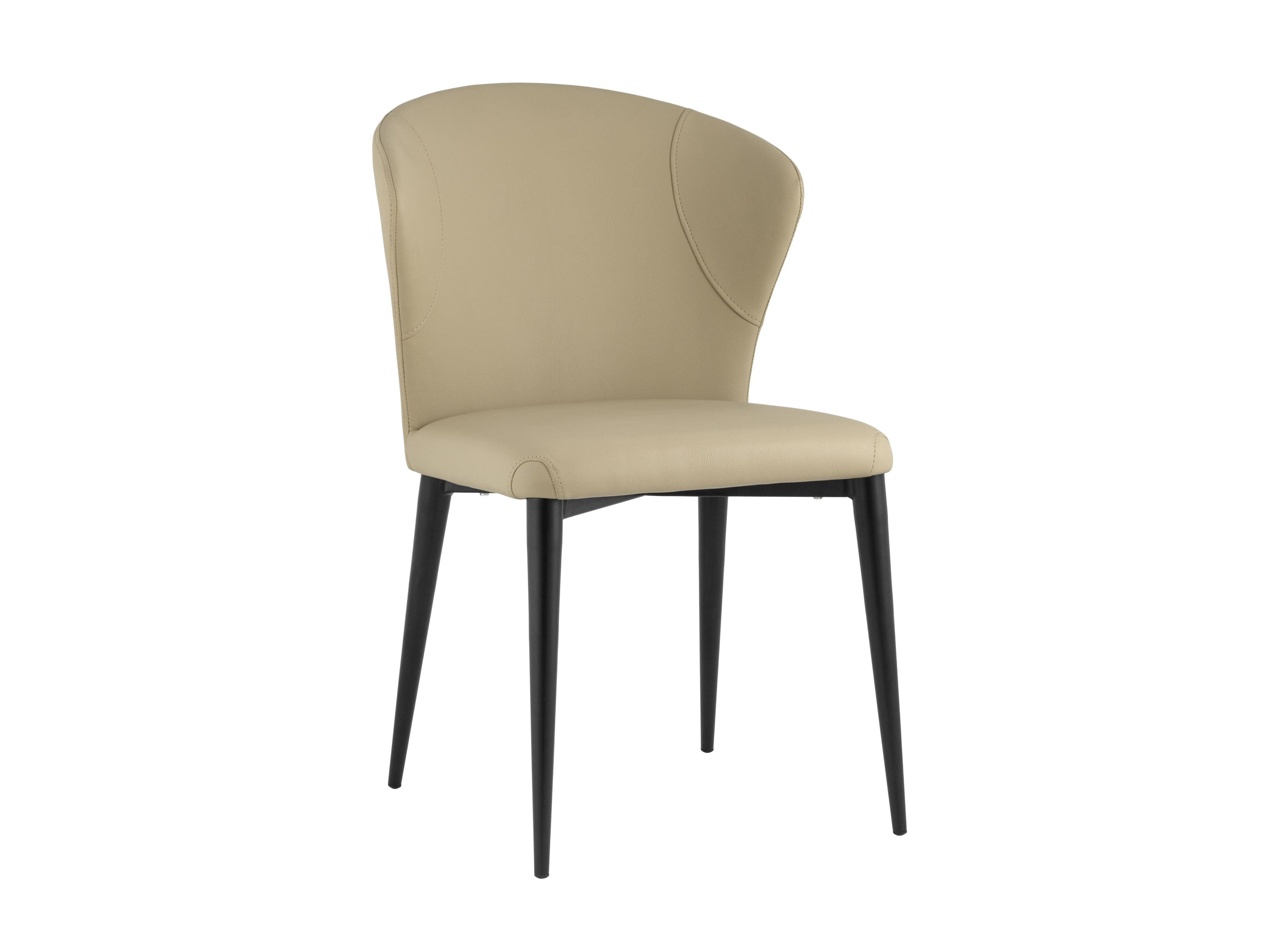 Стул Stool Group Энигма Экокожа бежевый  Черный, Металл